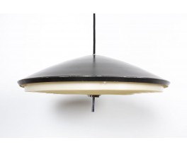 Counterweight wall lamp in metal and brass, Arlus edition 1950