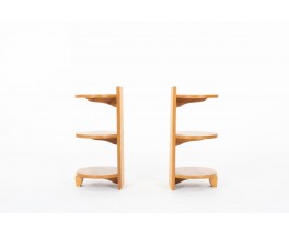 Art Deco design walnut bedside tables 1930 set of 2