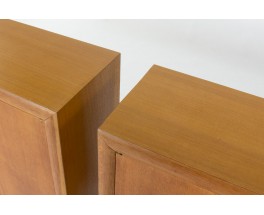 Cabinet in oak and brass 1950
