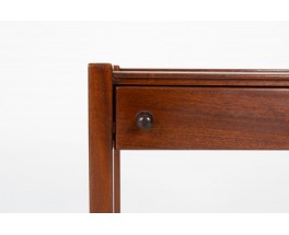 Pair of vintage mahogany bedside tables by Jacques Hauville for Roche Bobois, France 1950s