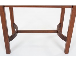 Pair of vintage mahogany bedside tables by Jacques Hauville for Roche Bobois, France 1950s