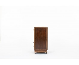 Meuble Art Déco en Ébène de Macassar, Palissandre & Plateau Quartz – Années 1930