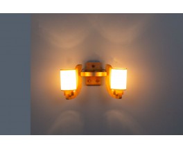 Oak Wall Light by Guillerme and Chambron for Votre Maison 1950
