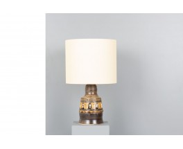 Lampe en céramique ajourée par Georges Pelletier – Années 1970