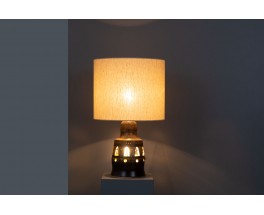 Lampe en céramique ajourée par Georges Pelletier – Années 1970