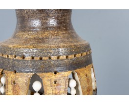 Lampe en céramique ajourée par Georges Pelletier – Années 1970