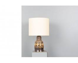 Lampe en céramique ajourée par Georges Pelletier – Années 1970