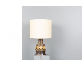 Lampe en céramique ajourée par Georges Pelletier – Années 1970