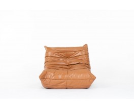 Fauteuil Michel Ducaroy modèle Togo en cuir édition Ligne Roset 1970