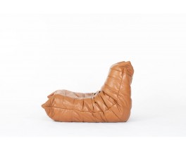Fauteuil Michel Ducaroy modèle Togo en cuir édition Ligne Roset 1970