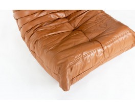 Fauteuil Michel Ducaroy modèle Togo en cuir édition Ligne Roset 1970