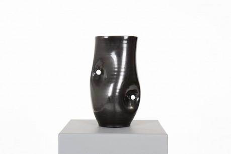 Accolay Black Vase – Elegant Vintage Ceramic 1960