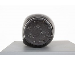 Vase Accolay noir – Céramique vintage élégante 1960
