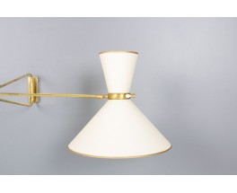 Applique modèle Diabolo laiton et métal édition Lunel 1950