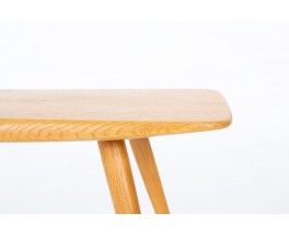 Model 44 tripod coffee table in oak – Pierre Cruege vintage design 1950