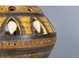 Lampe en céramique par Georges Pelletier – Années 1970