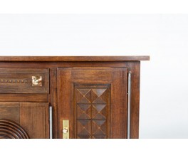 Oak Sideboard by Étienne Kohlmann – Copper Handles, 1950s Design