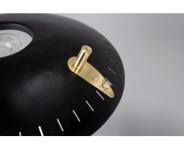 Lampe Louis Kalff modèle Z en laiton et métal noir édition Philips 1950