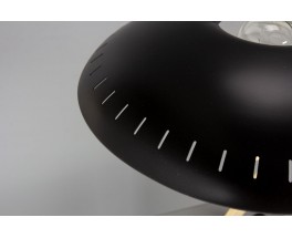 Lampe Louis Kalff modèle Z en laiton et métal noir édition Philips 1950