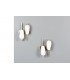 Pair of Brass and Opaline Glass Wall Sconces – Mid-Century Design