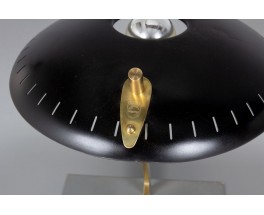 Lampe Louis Kalff modèle Z en laiton et métal noir édition Philips 1950