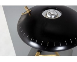 Lampe Louis Kalff modèle Z en laiton et métal noir édition Philips 1950