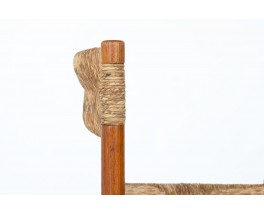 Chaises modèle Dordogne en frêne et paille édition Sentou 1950 set de 4