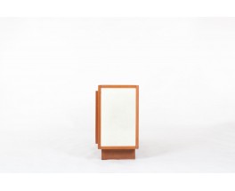 Andre Sornay cabinet in beech and beige panels 1960