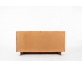 Andre Sornay cabinet in beech and beige panels 1960