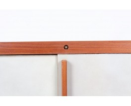 Andre Sornay cabinet in beech and beige panels 1960