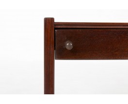 Pair of vintage mahogany bedside tables by Jacques Hauville for Roche Bobois, France 1950s