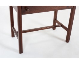 Pair of vintage mahogany bedside tables by Jacques Hauville for Roche Bobois, France 1950s