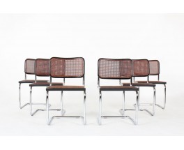 Marcel Breuer chairs model Cesca B32 edition Thonet 1970 set of 6