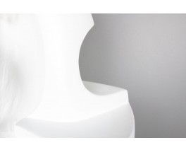 Unique Large Plaster Sculpture with Light – Signed by M. Reollon, 1981