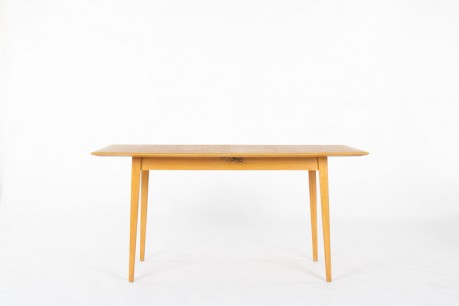 Table de repas rectangulaire en frêne – Design René Jean Caillette, éditée par Charron 1950