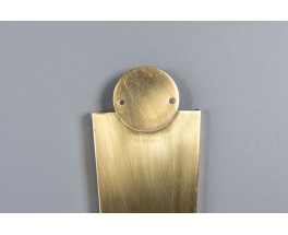 Wall lights in brass with paper lampshades 1950 set of 2