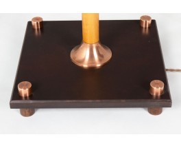 Lampadaire poirier cuivre et bakelite design Art Deco 1930