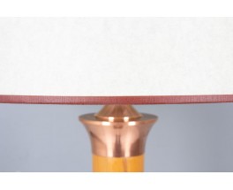 Lampadaire poirier cuivre et bakelite design Art Deco 1930