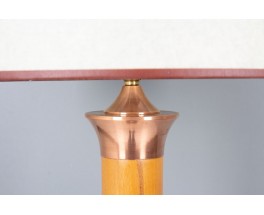 Lampadaire poirier cuivre et bakelite design Art Deco 1930