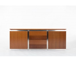 Enfilade Ludovico Acerbis en inox et palissandre design italien 1970