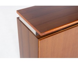 Enfilade Ludovico Acerbis en inox et palissandre design italien 1970
