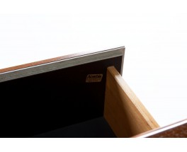 Enfilade Ludovico Acerbis en inox et palissandre design italien 1970