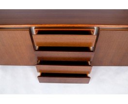 Enfilade Ludovico Acerbis en inox et palissandre design italien 1970
