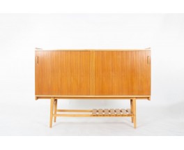 Buffet René Jean Caillette en frêne edition Charron 1950