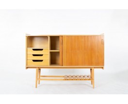 Buffet René Jean Caillette en frêne edition Charron 1950