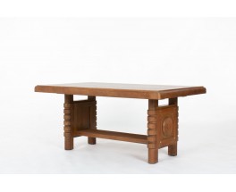 Table de repas rectangulaire en chêne 1930