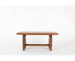 Table de repas rectangulaire en chêne 1930