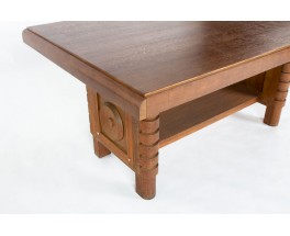 Table de repas rectangulaire en chêne 1930