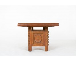 Table de repas rectangulaire en chêne 1930