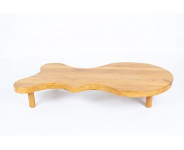 Coffee table freeform in oak 1950
